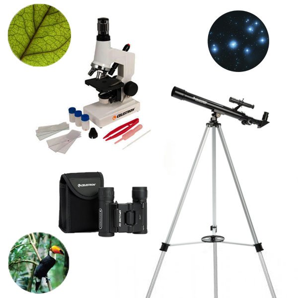 Набор телескоп + микроскоп + бинокль Celestron 3в1